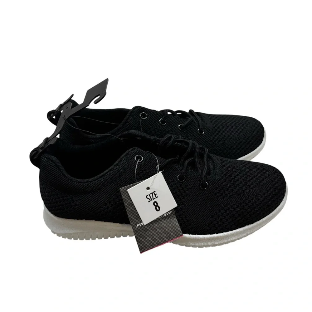 Brand new with Tags Ladies Pro Player Black Knit Sneakers Size 8